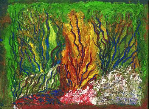 RTS - NO.48, by Zammerly, Circa 2004, painted in Dubai, UAE. Gouache on special paper, 12 in. x 10 in.. Original Price $10,000.00.
-----------
For Sale here is a Giclee Print (unsigned and unnumbered), 20 in. X 24 in., Free Shipping to selected countries!
